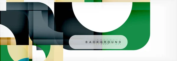 Quadri geometrici banner astratto. Illustrazione vettoriale per brochure aziendale o volantino, presentazione e layout di web design — Vettoriale Stock