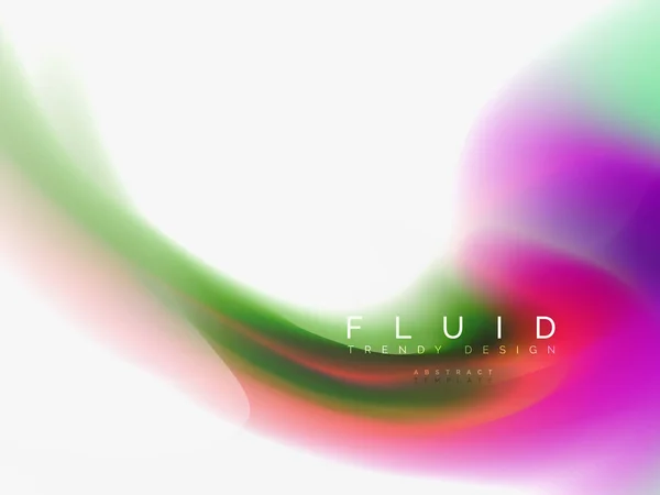 Diseño abstracto de colores fluidos fondo — Vector de stock