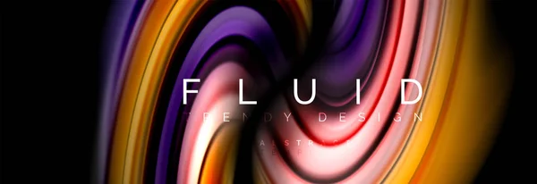 Concept de mouvement de couleur fluide — Image vectorielle