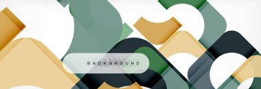 Renkli kare şekiller, geometrik modern arka plan