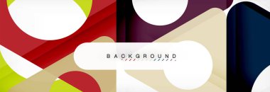 Geometrik arka plan. Modern örtüşen üçgenler. Mesajınız için alışılmadık renkli şekiller. İş veya teknik okul sunuyu, app kapak