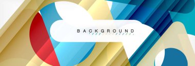 Arka plan daire ve üçgen