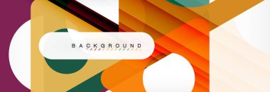 Geometrik arka plan. Modern örtüşen üçgenler. Mesajınız için alışılmadık renkli şekiller. İş veya teknik okul sunuyu, app kapak