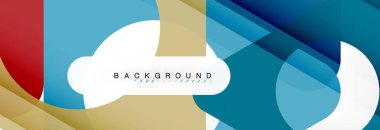 Arka plan daire ve üçgen