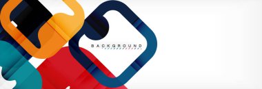 Geometrik arka plan, çok renkli şablonu için iş veya teknoloji sunu veya web broşür kapak düzeni, duvar kağıdı kare.