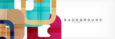 Geometrik arka plan, çok renkli şablonu için iş veya teknoloji sunu veya web broşür kapak düzeni, duvar kağıdı kare.