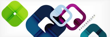 Geometrik arka plan, çok renkli şablonu için iş veya teknoloji sunu veya web broşür kapak düzeni, duvar kağıdı kare.