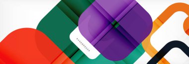 Geometrik arka plan, çok renkli şablonu için iş veya teknoloji sunu veya web broşür kapak düzeni, duvar kağıdı kare.