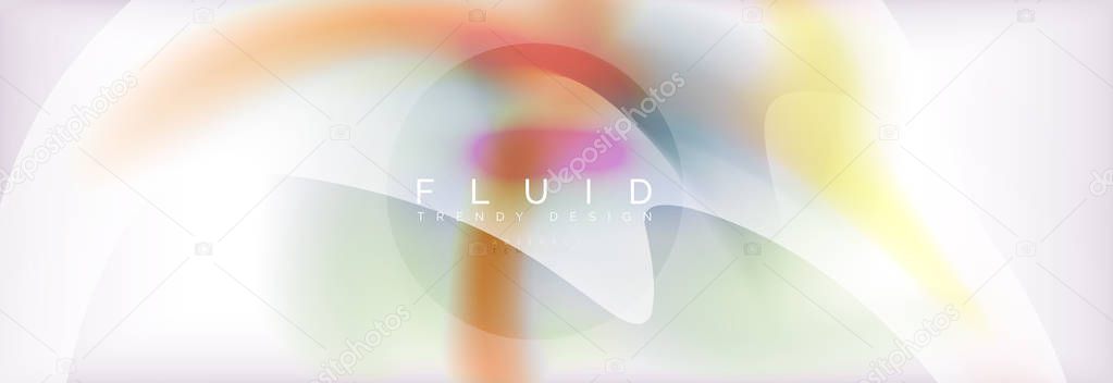 Abstract background holographic liquid colors design