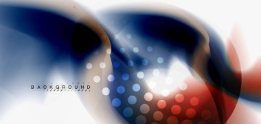 Renk akan dalga, trendy sıvı tasarım şablonu