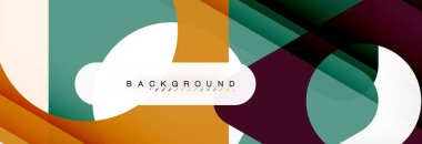 Geometrik arka plan. Modern örtüşen üçgenler. Mesajınız için alışılmadık renkli şekiller. İş veya teknik okul sunuyu, app kapak