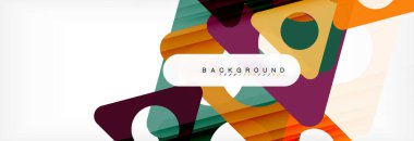 Geometrik arka plan. Modern örtüşen üçgenler. Mesajınız için alışılmadık renkli şekiller. İş veya teknik okul sunuyu, app kapak