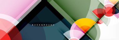 Arka plan parlak geometrik tasarım daireler