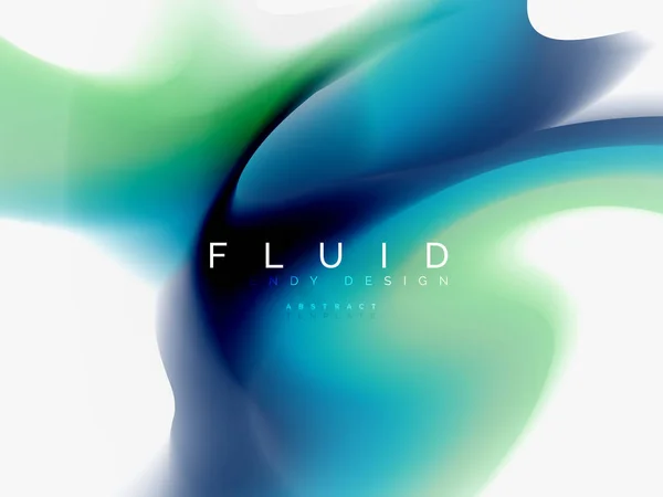 Diseño abstracto de colores fluidos fondo — Archivo Imágenes Vectoriales
