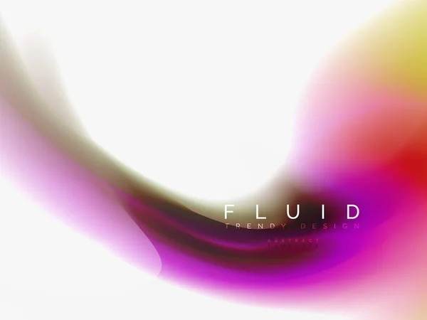 Fond abstrait flux de couleur, conception liquide — Image vectorielle