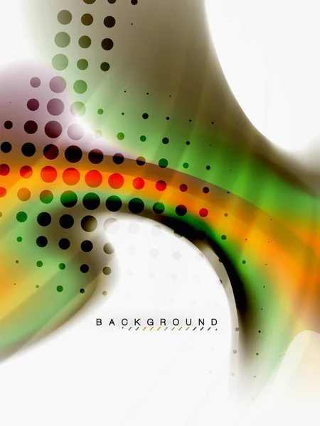 Résumé de fond - flux d'onde de couleurs liquides — Image vectorielle