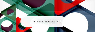 Arka plan daire ve üçgen