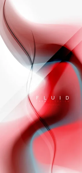 Fluido fluindo onda fundo abstrato —  Vetores de Stock