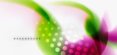 Renk akan dalga, trendy sıvı tasarım şablonu