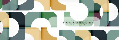 Renkli kare şekiller, geometrik modern arka plan