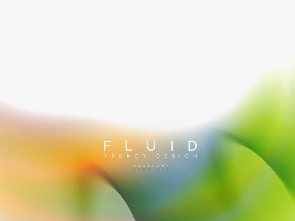 Fondo abstracto - flujo de ondas de colores líquidos — Vector de stock