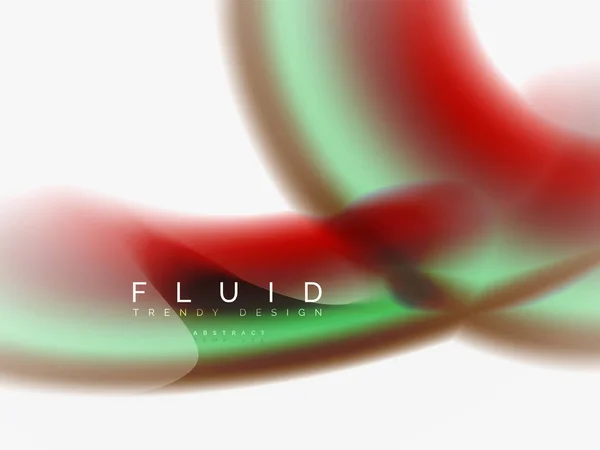 Resumo de fundo - fluxo de onda de cores líquidas —  Vetores de Stock