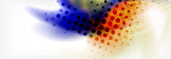 Bakgrunden abstrakta holografisk flytande färger våg design — Stock vektor