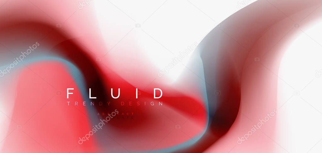 Fluid flowing wave abstract background