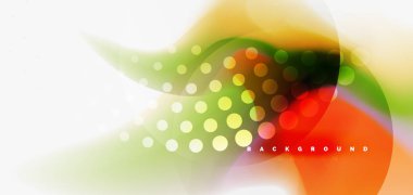 Renk akan dalga, trendy sıvı tasarım şablonu