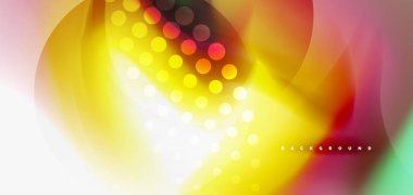 Renk akan dalga, trendy sıvı tasarım şablonu