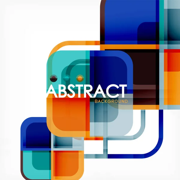 Fondo abstracto geométrico cuadrado, diseño de arte de papel para diseño de portada, plantilla de libro, póster, ilustración de portada de cd — Archivo Imágenes Vectoriales