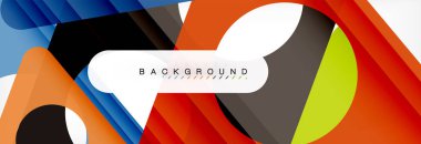 Arka plan daire ve üçgen