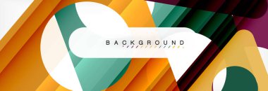 Geometrik arka plan. Modern örtüşen üçgenler. Mesajınız için alışılmadık renkli şekiller. İş veya teknik okul sunuyu, app kapak