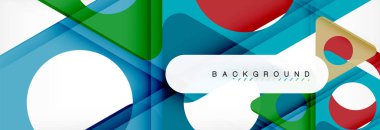 Arka plan daire ve üçgen