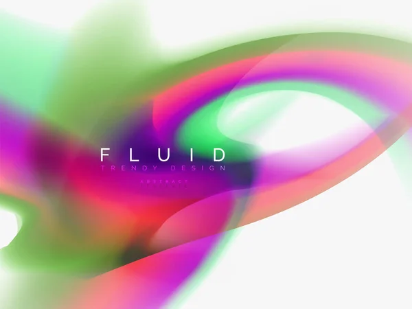 Sfondo disegno astratto colori fluidi — Vettoriale Stock