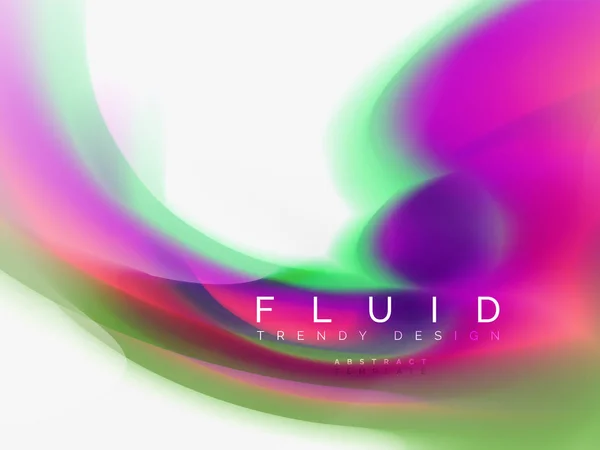 Plano de fundo design de cores fluidas abstratas — Vetor de Stock