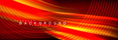 Sıvı renkli dalga satır arkaplanı. Trendy soyut düzeni şablonu için iş veya teknoloji tanıtımı, internet poster ya da web broşür kapak, duvar kağıdı