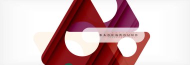 Arka plan daire ve üçgen