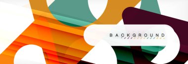 Geometrik arka plan. Modern örtüşen üçgenler. Mesajınız için alışılmadık renkli şekiller. İş veya teknik okul sunuyu, app kapak