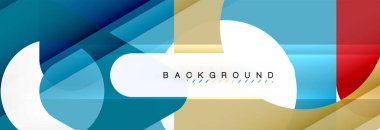 Arka plan daire ve üçgen