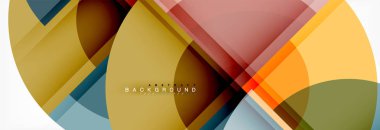 Arka plan parlak geometrik tasarım daireler