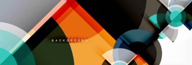 Vektör fantastik daire modern geometrik arka plan şablonu