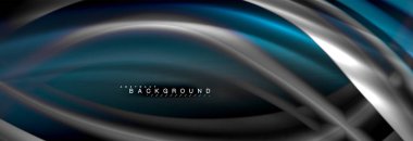 Sıvı renkli dalga satır arkaplanı. Trendy soyut düzeni şablonu için iş veya teknoloji tanıtımı, internet poster ya da web broşür kapak, duvar kağıdı