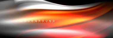 Sıvı renkli dalga satır arkaplanı. Trendy soyut düzeni şablonu için iş veya teknoloji tanıtımı, internet poster ya da web broşür kapak, duvar kağıdı