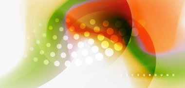 Renk akan dalga, trendy sıvı tasarım şablonu