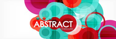 Daire kompozisyon arka plan, vektör