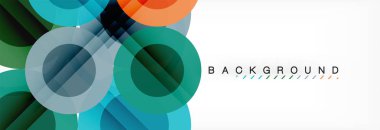 Çakışan daireye arka planı Tasarla