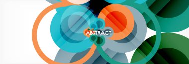 Çakışan daireye arka planı Tasarla