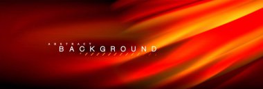 Sıvı renkli dalga satır arkaplanı. İş veya teknoloji tanıtımı, internet poster veya web broşür kapak, duvar kağıdı için trendy soyut düzeni şablonu. Vektör çizim