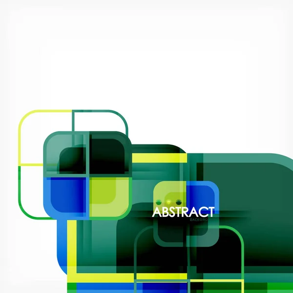 Fondo abstracto geométrico cuadrado, diseño de arte de papel para diseño de portada, plantilla de libro, póster, ilustración de portada de cd — Vector de stock